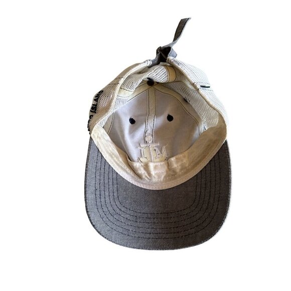 Legacy Marco Island Anchor Baseball Cap Adjustable Fit Grey & White Mesh Back - Picture 8 of 9